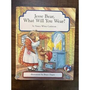 Jesse Bear, What Will You Wear? by Nancy White Carlstrom (1986, Picture Book)